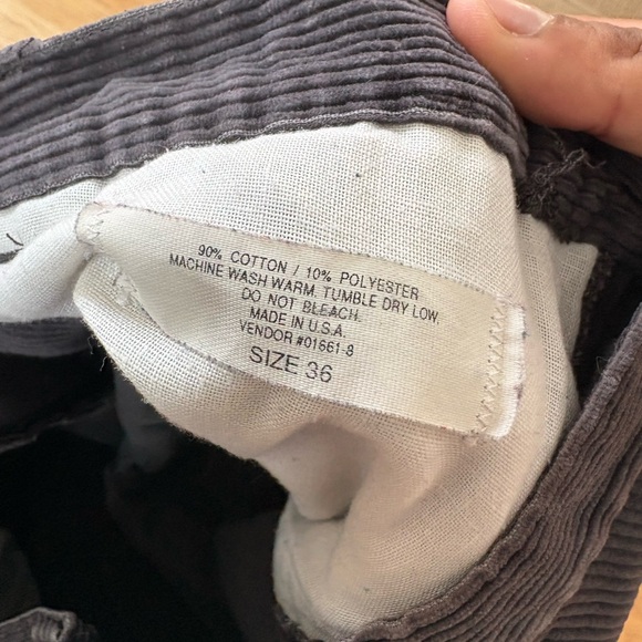 Kenny Rogers Pleated Corduroy Trousers Brown W36 Vintage Prep Mens - Picture 5 of 11